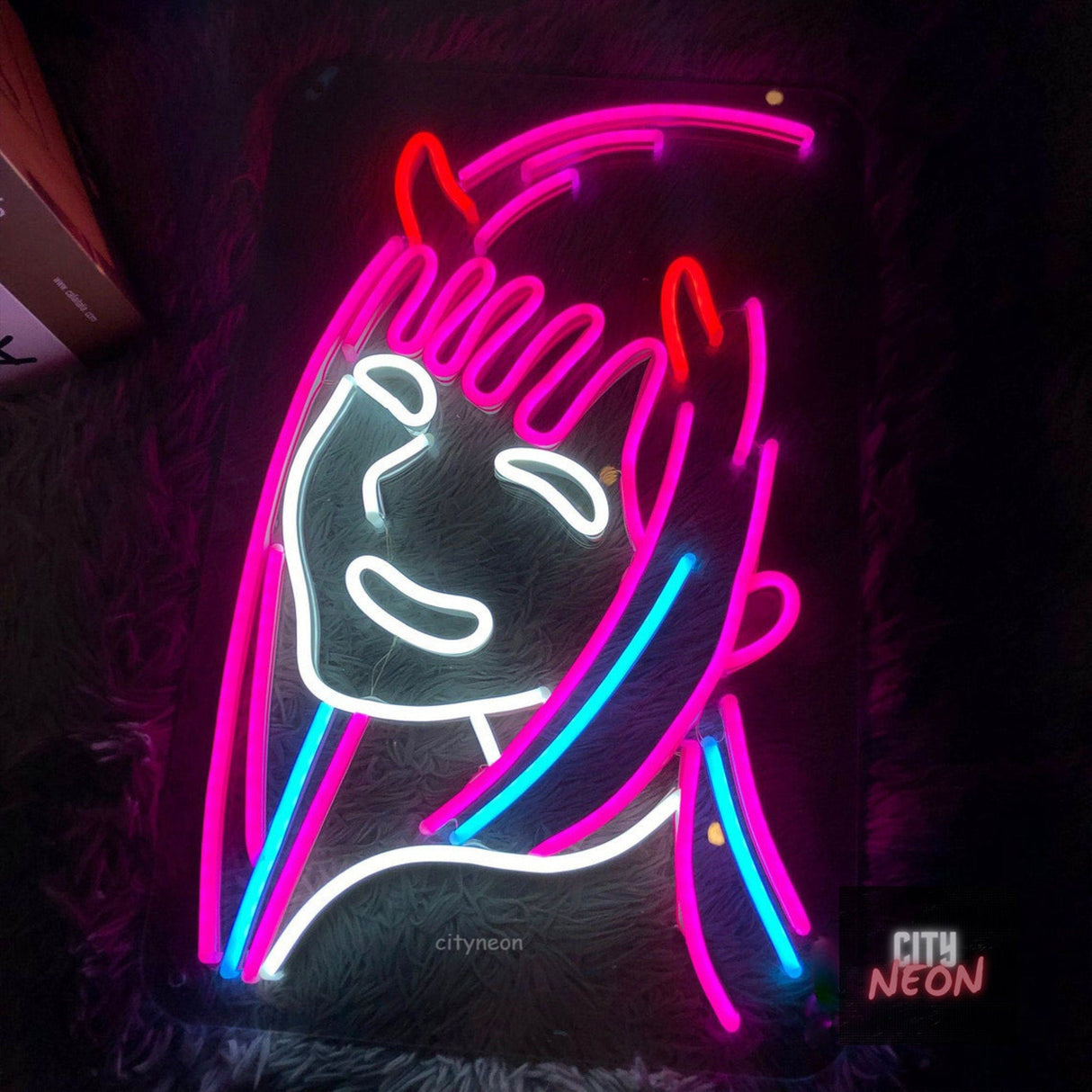 Anime neon sign - game room decor, custom neon sign, Wall Decor - CityNeon