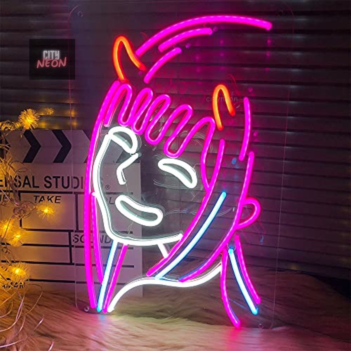 Anime neon sign - game room decor, custom neon sign, Wall Decor - CityNeon