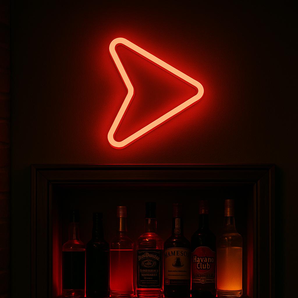 Arrow Neon Sign: LED Bar Light, Party Decor, Wayfinding - CityNeon