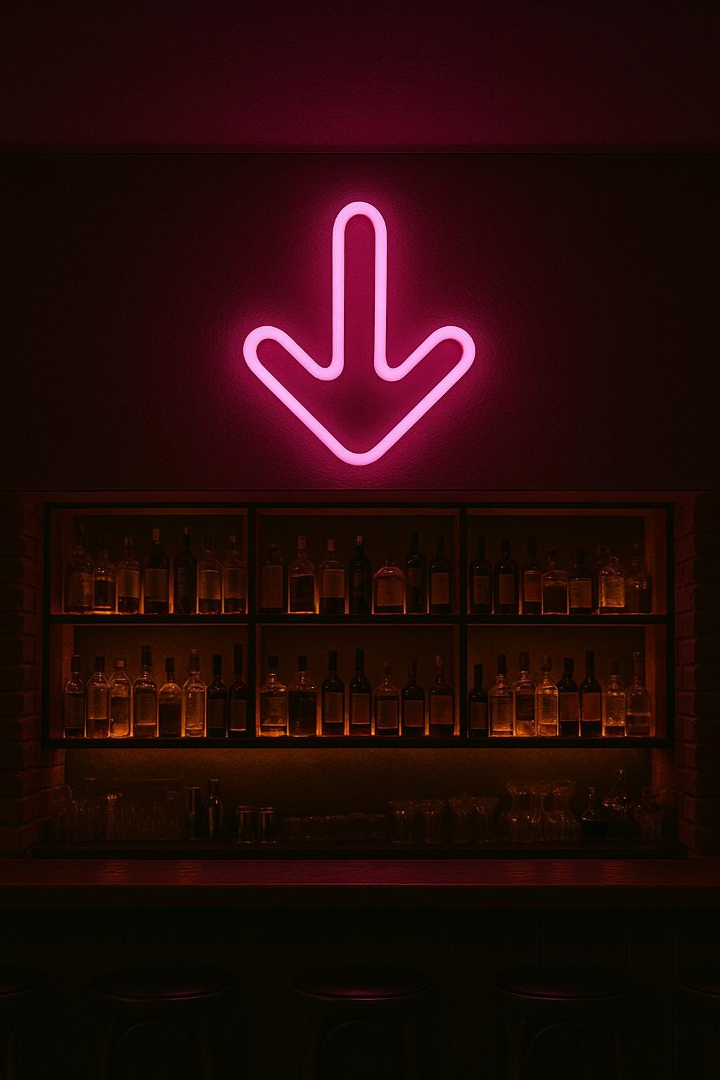 Arrow Neon Sign – LED Event Direction Light | Flashing Pointer Bar Sign | Party, Arcade, or Entrance Decor | Wayfinding LED Wall Art - CityNeon