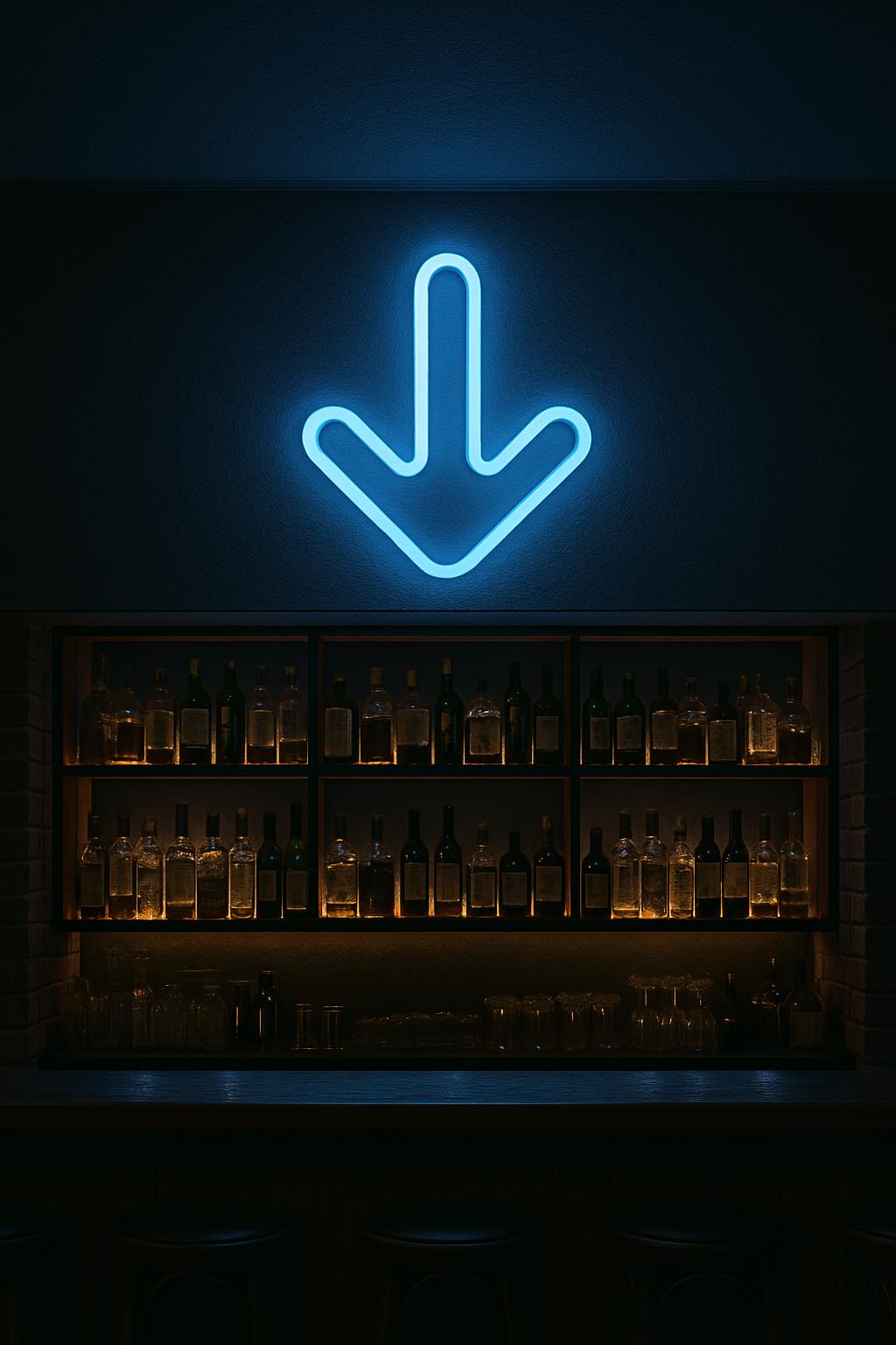 Arrow Neon Sign – LED Event Direction Light | Flashing Pointer Bar Sign | Party, Arcade, or Entrance Decor | Wayfinding LED Wall Art - CityNeon