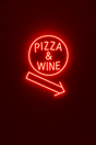 Bar and Wine outdoor hanging sign - CityNeon