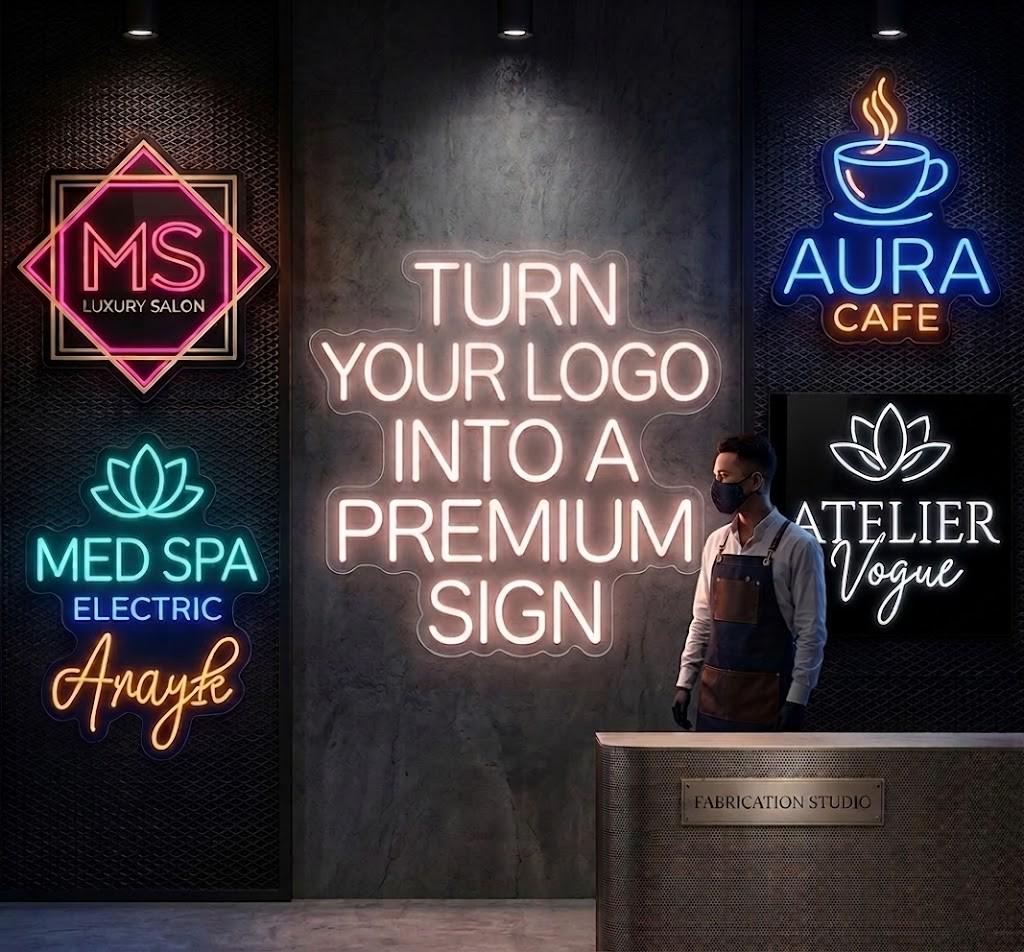 Custom Business Logo Sign LED Neon Storefront Sign Acrylic Logo Sign Upload Your Logo Commercial Wall Sign - CityNeon