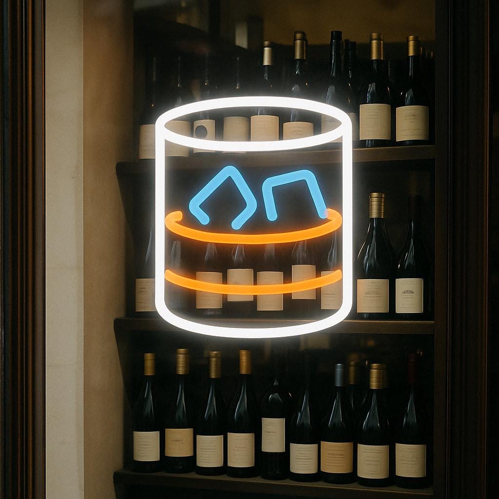 Custom Neon Bar Sign – Whiskey Glass LED Light – Personalized Cocktail Neon for Man Cave Wall Decor or Bachelor Party, Whiskey lover Gift - CityNeon