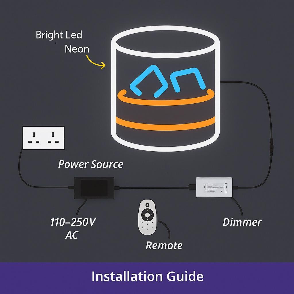 Custom Neon Bar Sign – Whiskey Glass LED Light – Personalized Cocktail Neon for Man Cave Wall Decor or Bachelor Party, Whiskey lover Gift - CityNeon