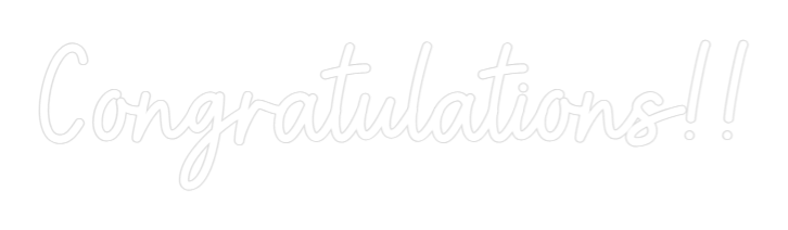 Custom Neon: Congratulations... - CityNeon