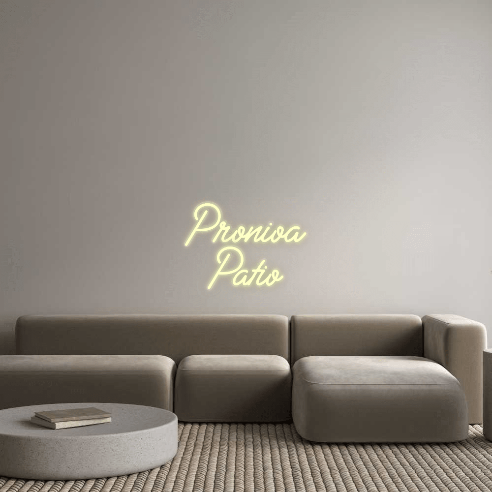 Custom Sign: Pronioa Patio - CityNeon