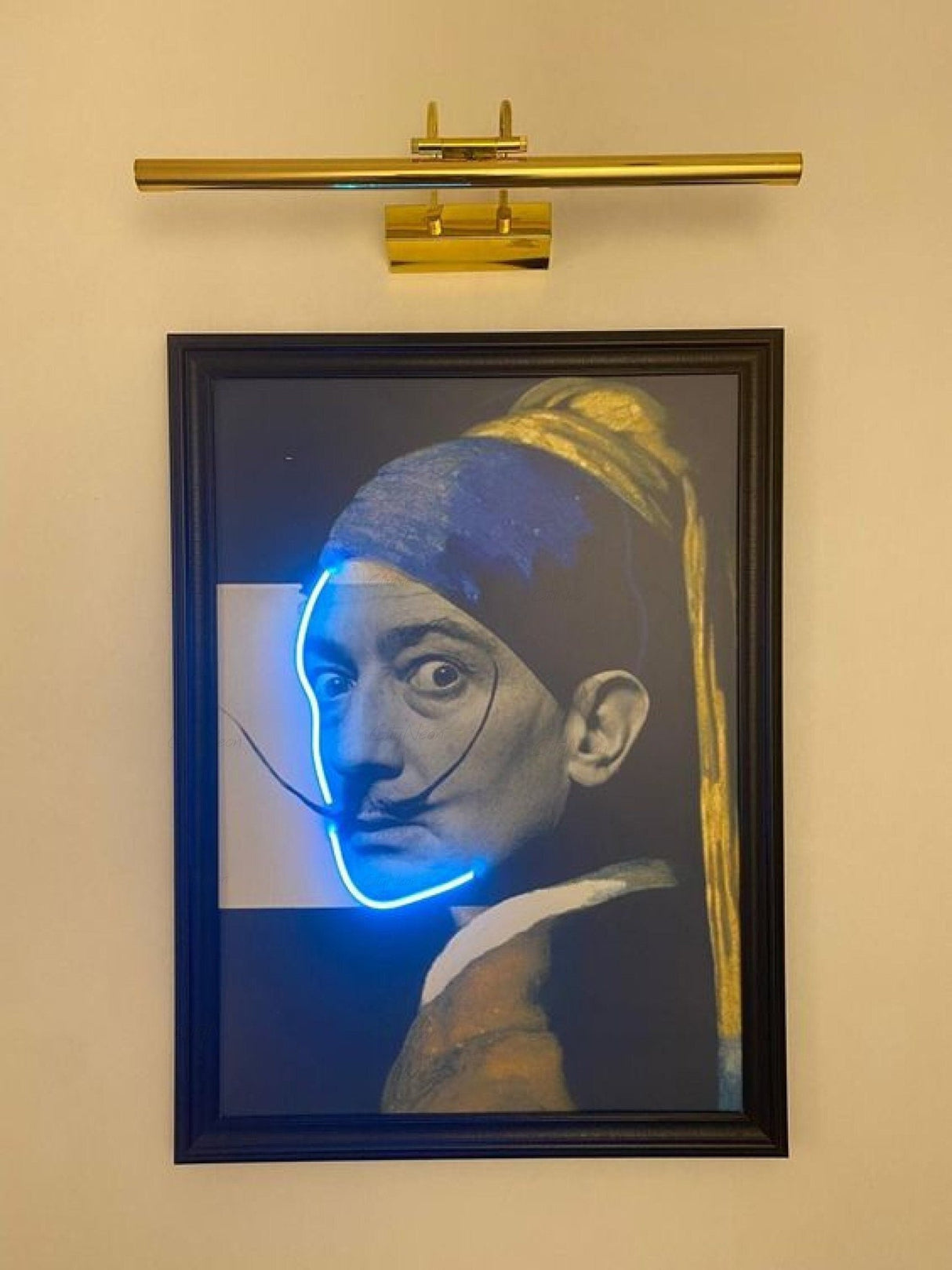 Dali Pop Surrealism Neon Art - Neon Sign Wall Art, Modern Painting on Canvas, Vintage Poster for Home Gallery Lighting, Club & Bar Décor - CityNeon