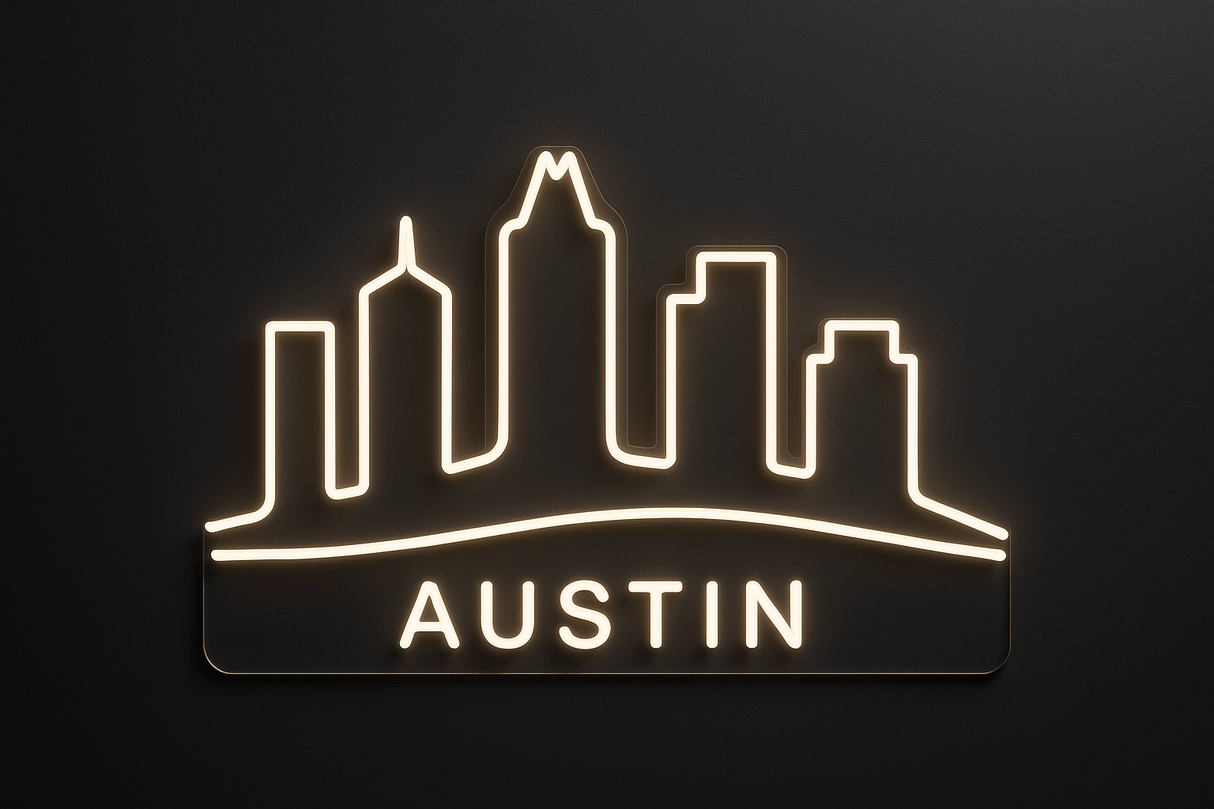 Dallas City Skyline Neon Sign - CityNeon