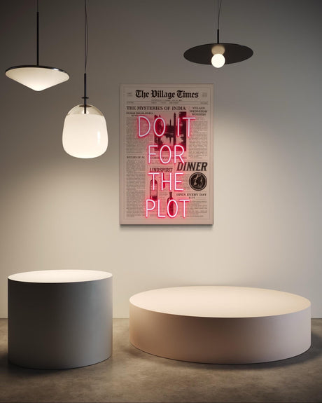 Do It for the Plot Neon Sign – Motivational LED Wall Art, Unique Light for Office, Bedroom, Studio, Creative Decor, Inspirational Gift - CityNeon