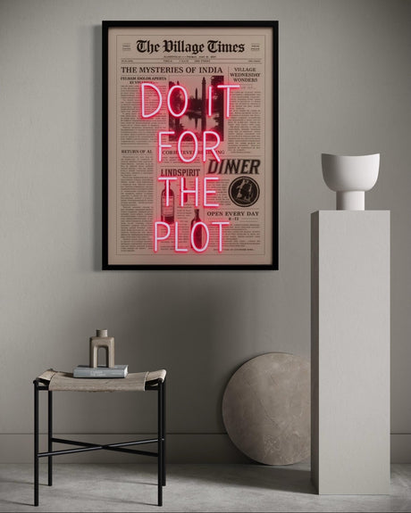 Do It for the Plot Neon Sign – Motivational LED Wall Art, Unique Light for Office, Bedroom, Studio, Creative Decor, Inspirational Gift - CityNeon