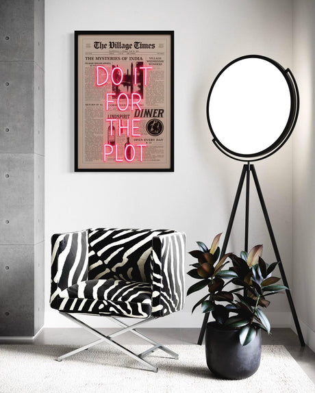Do It for the Plot Neon Sign – Motivational LED Wall Art, Unique Light for Office, Bedroom, Studio, Creative Decor, Inspirational Gift - CityNeon