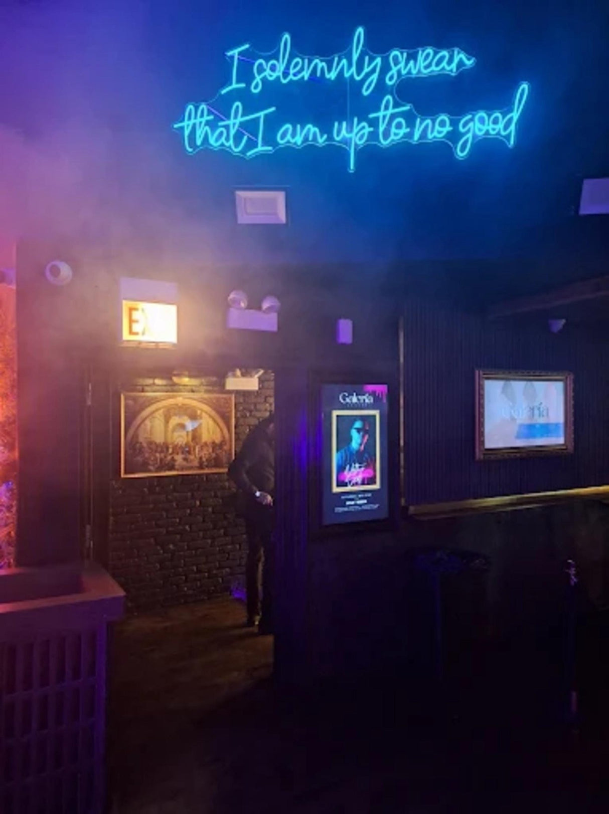 Neon Quote Sign “I Solemnly Swear” | Wizard Neon Lamp, Custom Bar Light - CityNeon