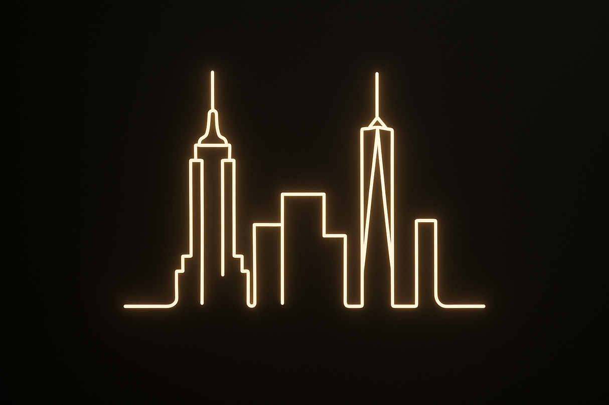New York City Skyline Neon Sign - CityNeon