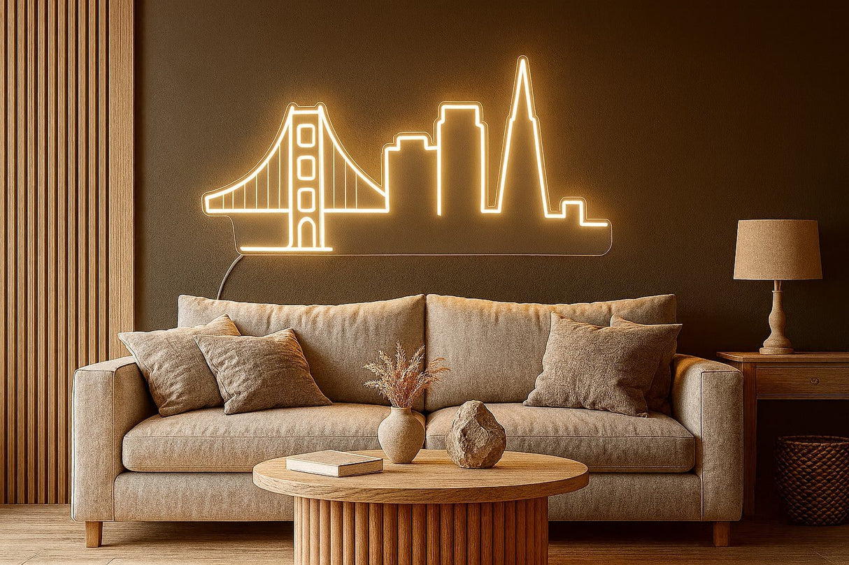 San Francisco City Skyline Neon Sign - CityNeon