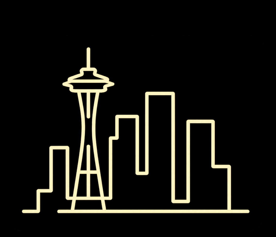 Seattle City Skyline Neon Sign - CityNeon