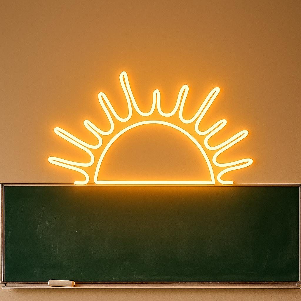 Sun Neon Sign for Wall Decor – Custom LED Light for Kids Room, Nursery, Kitchen, Boho Art Decorations, Wave Ocean Sunset Light - CityNeon