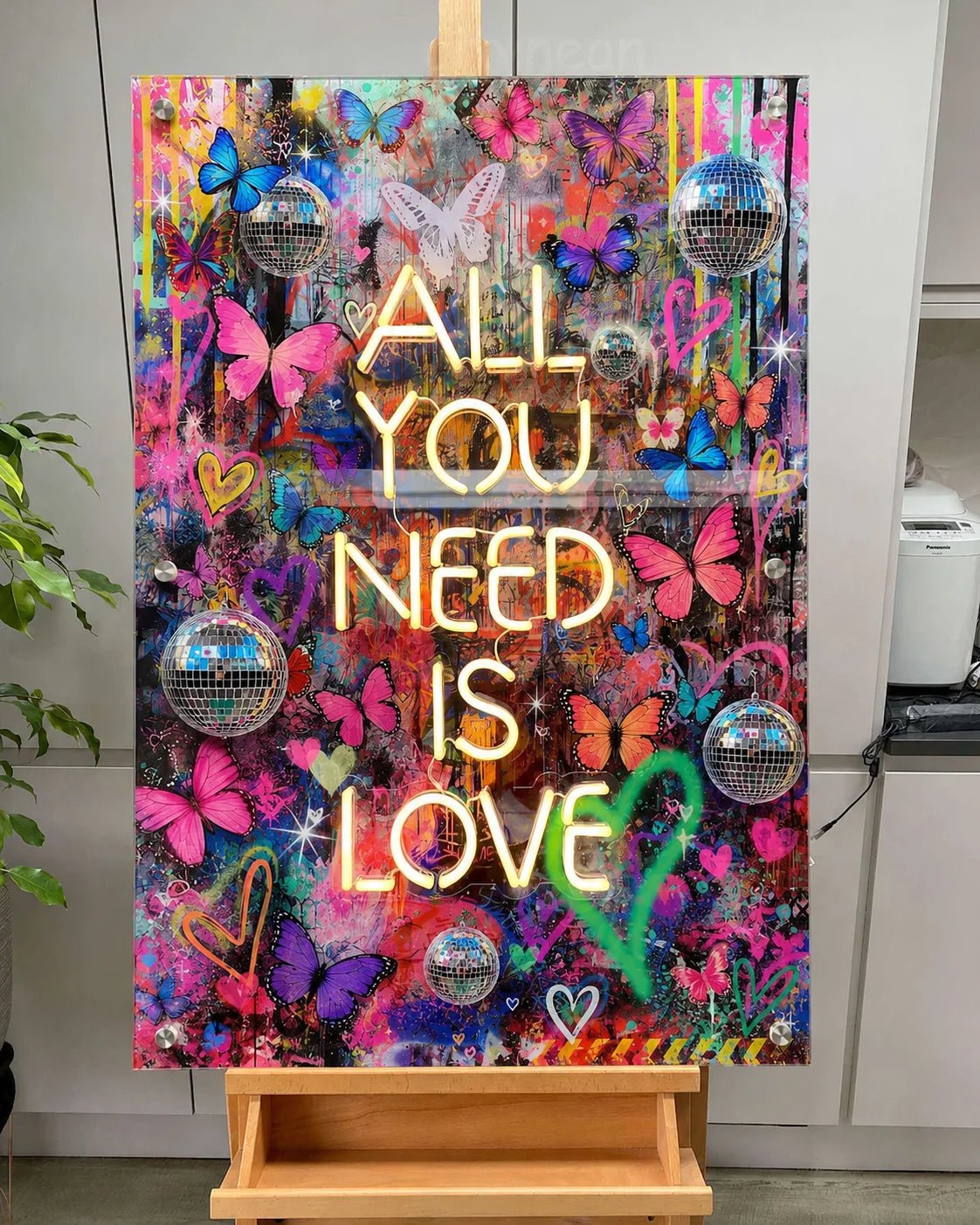 All You Need Is Love - graffiti art modern art painting - CityNeon