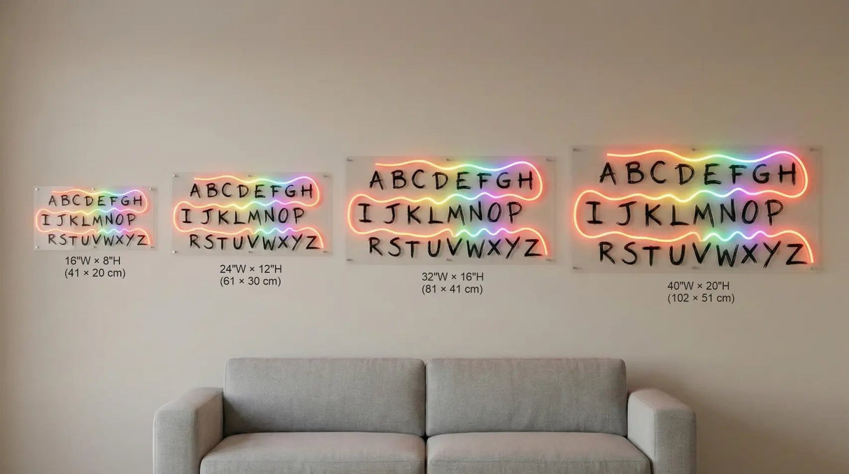 Alphabet LED Neon Wall Art - CityNeon