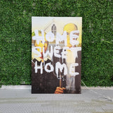 American Gothic Neon Sign: Home Sweet Home Canvas Art - CityNeon