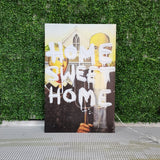 American Gothic Neon Sign: Home Sweet Home Canvas Art - CityNeon