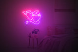 Angel and Devil Neon Sign – Custom Heart Neon Sign for Weddings and Bedroom Decor - CityNeon