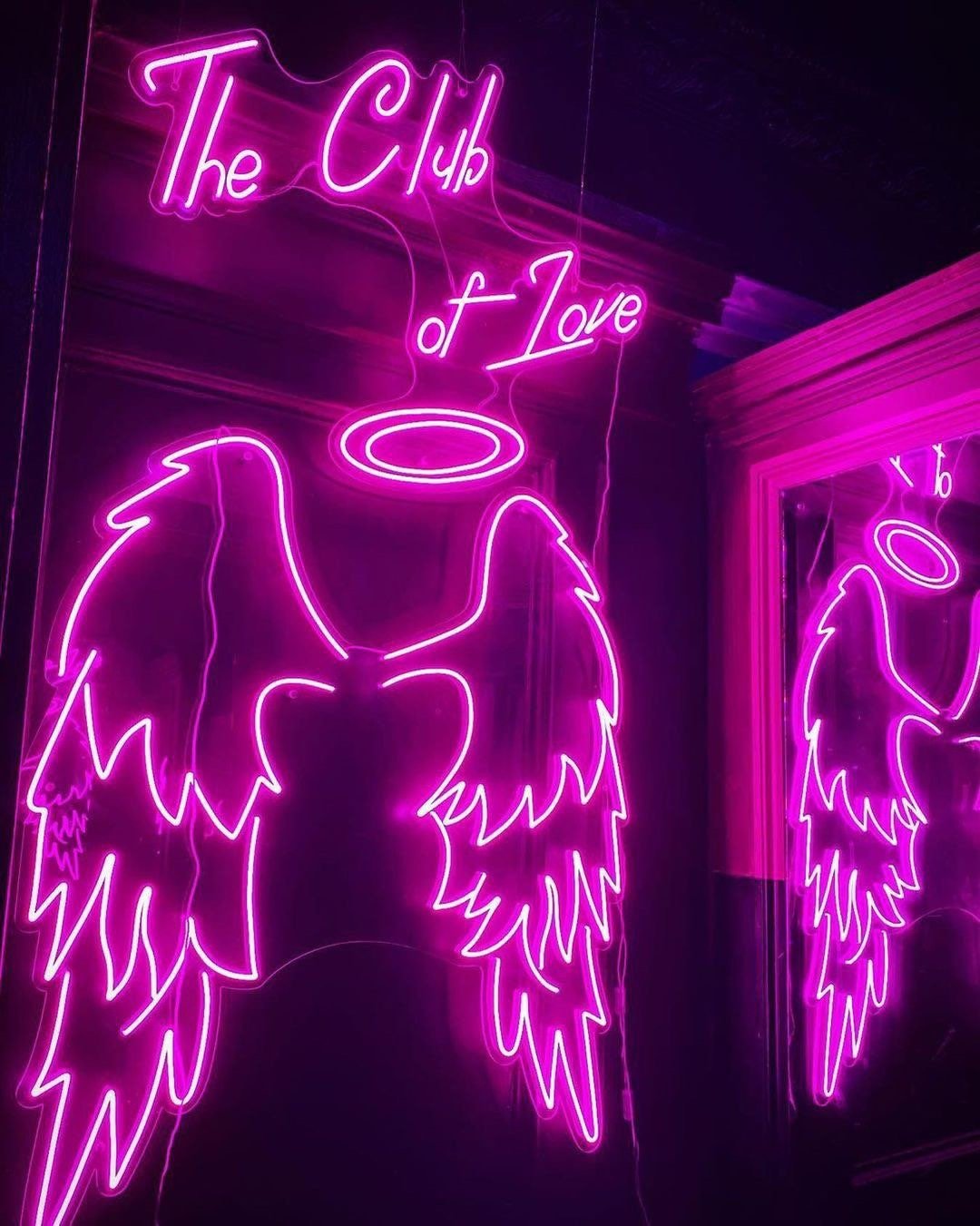 Аngel wings and halo neon sign custom - Wings neon sign, Angel neon light, custom neon sign, wings backdrop, - CityNeon