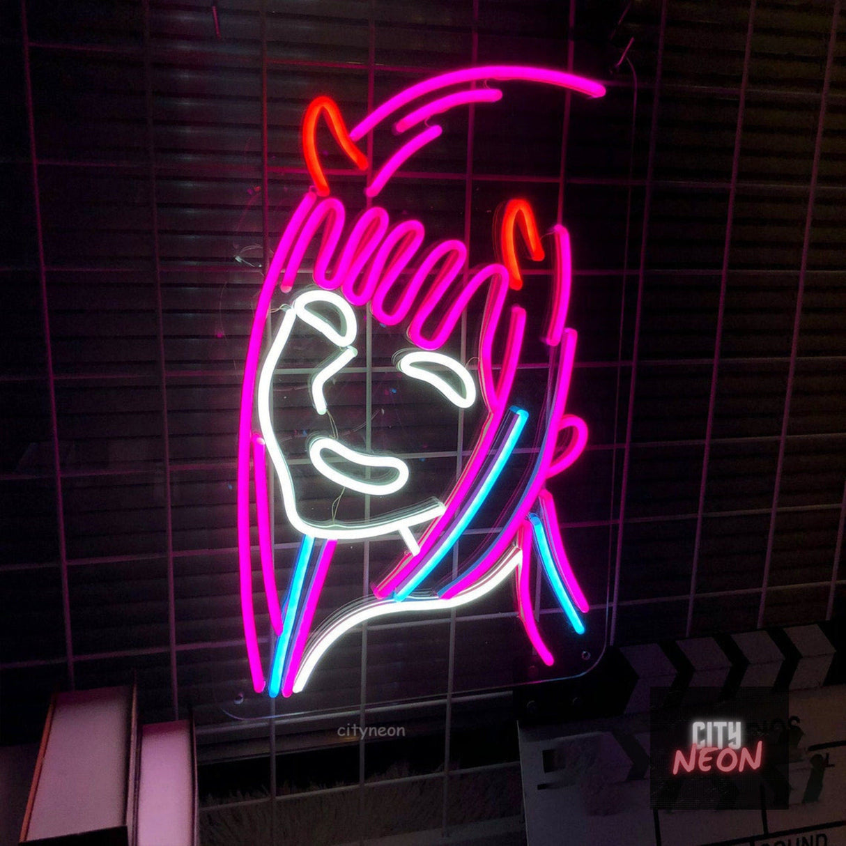 Anime neon sign - game room decor, custom neon sign, Wall Decor - CityNeon