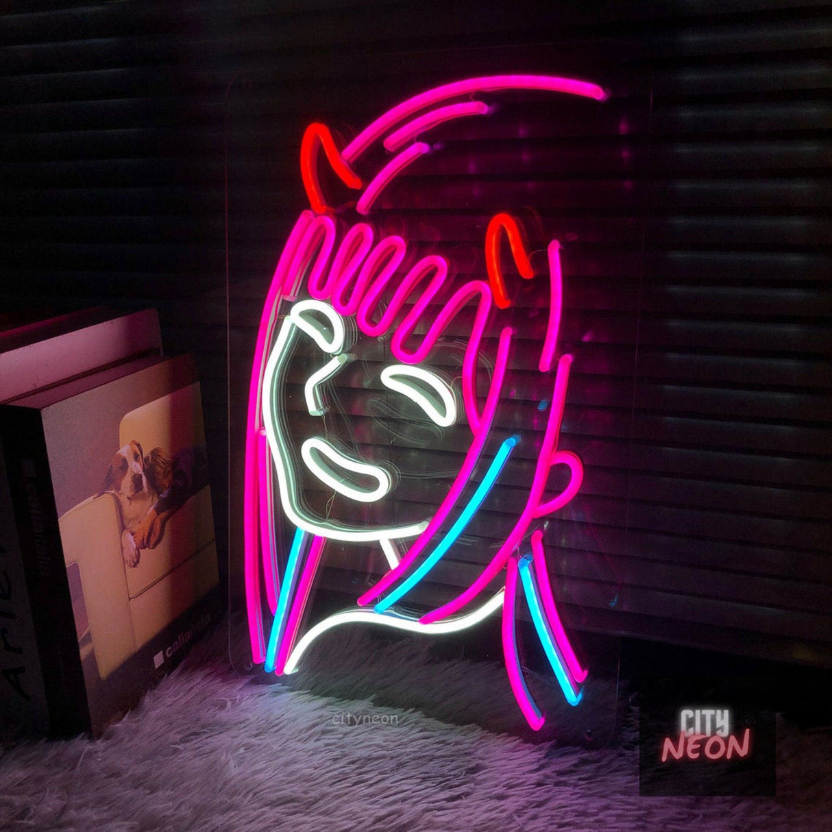 Anime neon sign - game room decor, custom neon sign, Wall Decor - CityNeon