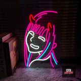 Anime neon sign - game room decor, custom neon sign, Wall Decor - CityNeon