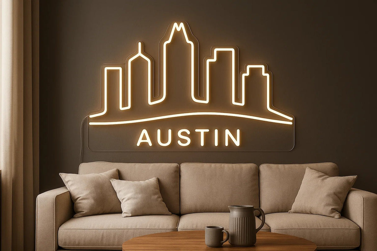 Austin City Skyline Neon Sign - CityNeon