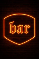 Bar Neon Sign – LED Acrylic Bar Sign for Home, Kitchen, Coffee & Wine Bar Decor – Rustic Illuminated Party Wall Light - CityNeon