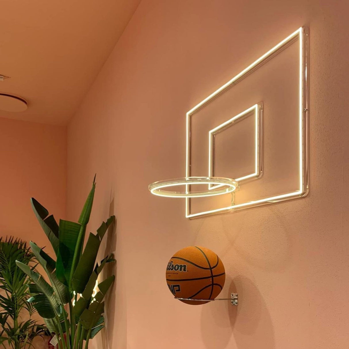 Basketball Hoop LED Neon Sign - CityNeon