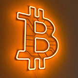 Bitcoin Wall Art neon sign - Handcrafted LED Neon Lamp for Crypto Enthusiasts and Traders - Custom Crypto Wall Art for Bedroom, Office, Home - CityNeon