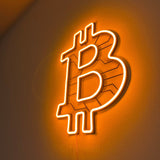 Bitcoin Wall Art neon sign - Handcrafted LED Neon Lamp for Crypto Enthusiasts and Traders - Custom Crypto Wall Art for Bedroom, Office, Home - CityNeon