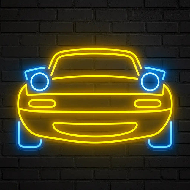 Car Face Neon Sign – Automotive Neon Wall Art - CityNeon