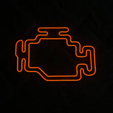 Check Engine Neon Sign - Garage Wall Sign, Gift for Dad, Man Cave Neon Lamp - CityNeon