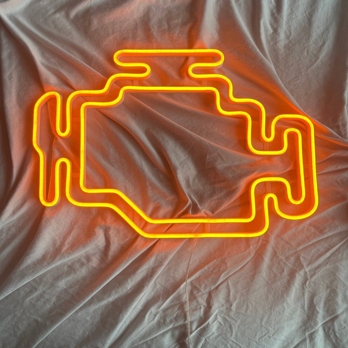 Check Engine Neon Sign - Garage Wall Sign, Gift for Dad, Man Cave Neon Lamp - CityNeon