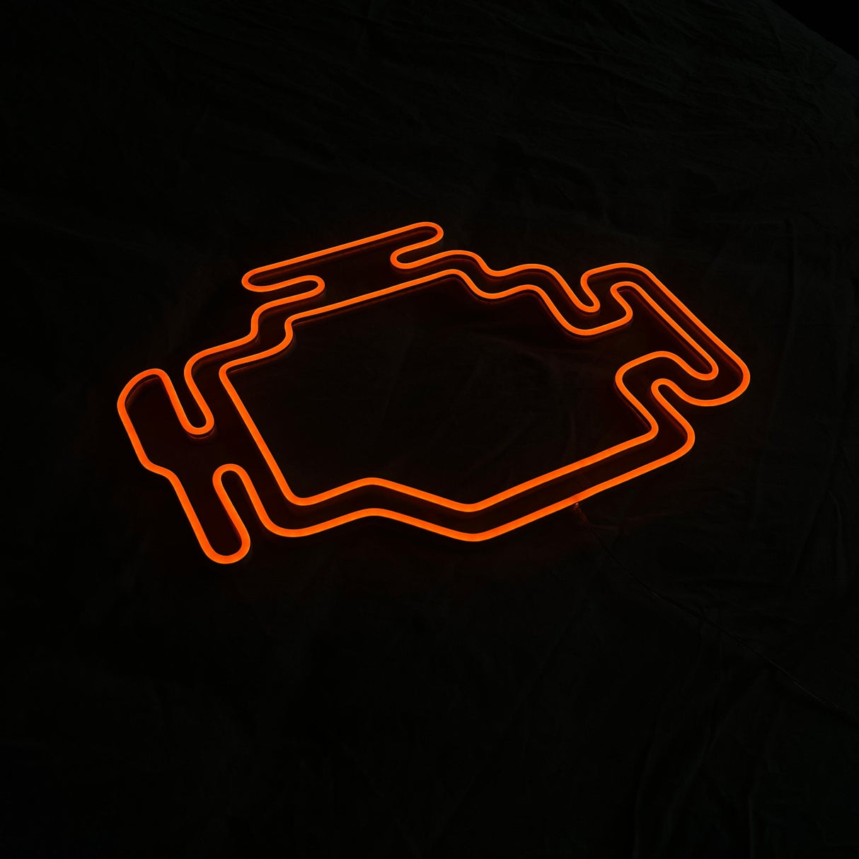 Check Engine Neon Sign - Garage Wall Sign, Gift for Dad, Man Cave Neon Lamp - CityNeon