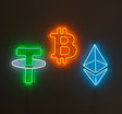 Crypto Coin Neon Art: Bitcoin LED Signs, Ethereum Neon Lamps | Trader Gift Decor & Unique Neon Sign Enthusiasts – Bedroom LED Neon Lamp - CityNeon