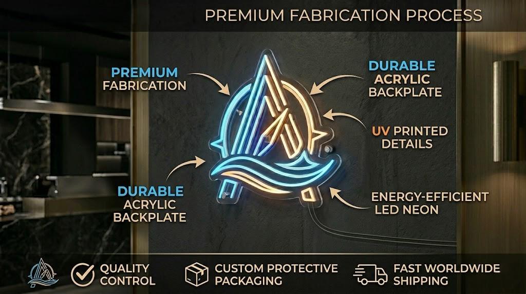Custom Business Logo Sign LED Neon Storefront Sign Acrylic Logo Sign Upload Your Logo Commercial Wall Sign - CityNeon