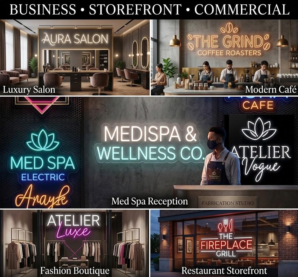 Custom Business Logo Sign LED Neon Storefront Sign Acrylic Logo Sign Upload Your Logo Commercial Wall Sign - CityNeon