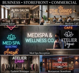 Custom Business Logo Sign LED Neon Storefront Sign Acrylic Logo Sign Upload Your Logo Commercial Wall Sign - CityNeon