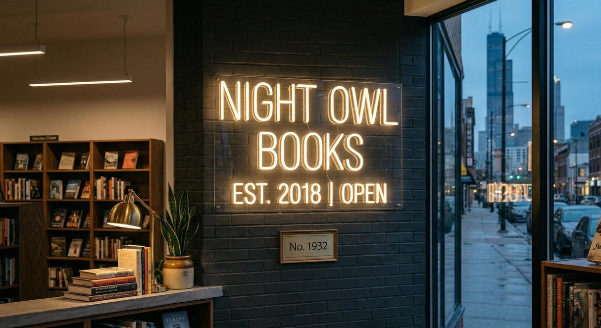 Custom Business Logo Sign LED Neon Storefront Sign Acrylic Logo Sign Upload Your Logo Commercial Wall Sign - CityNeon