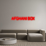 Custom Neon: AFGHANI BOX - CityNeon