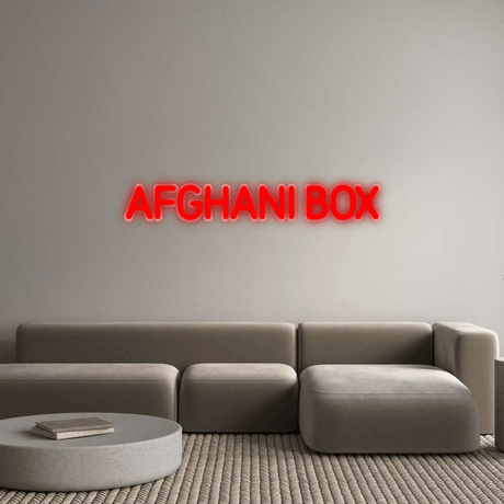 Custom Neon: AFGHANI BOX - CityNeon