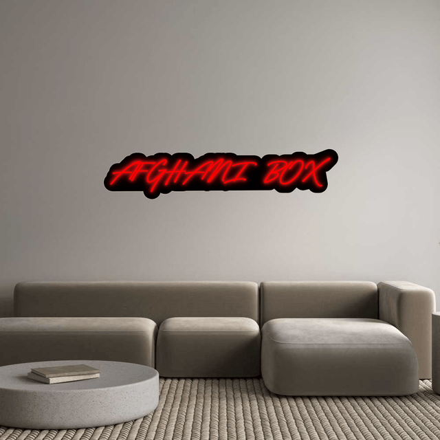 Custom Neon: AFGHANI BOX - CityNeon