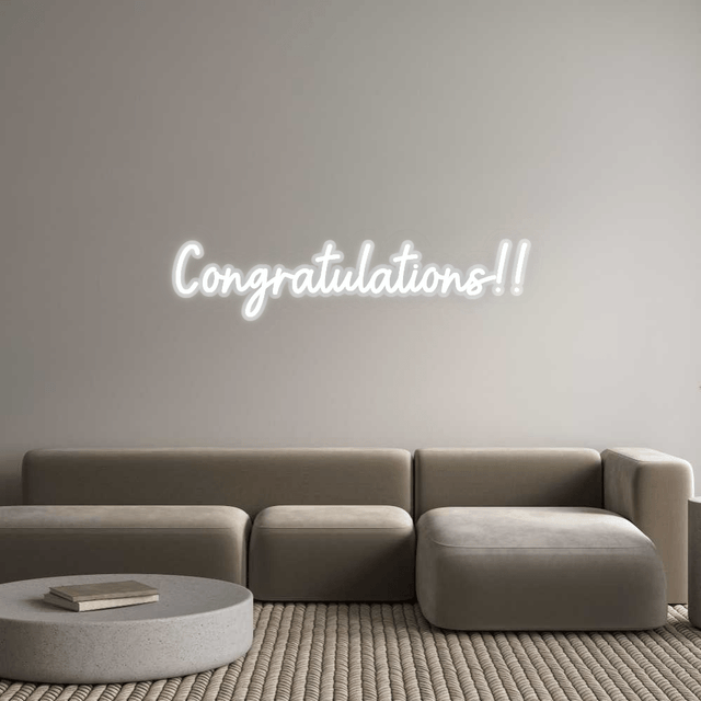 Custom Neon: Congratulations... - CityNeon