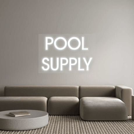 Custom Neon: POOL SUPPLY - CityNeon
