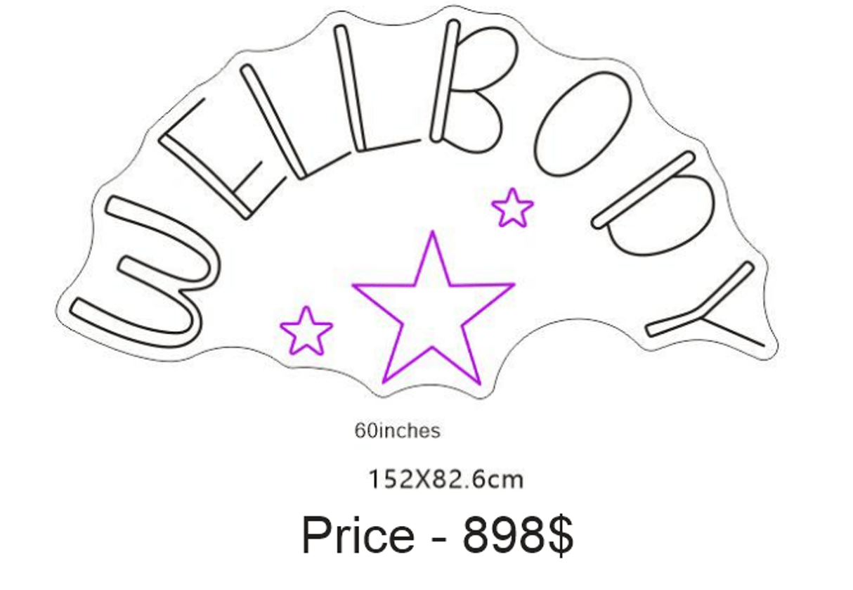 Custom neon sign for Clinic (WellBody in white in 60 inch and the Feel Amazing in 20 inch) - CityNeon